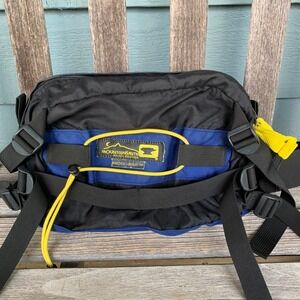 Mountainsmith Knockabout Waist Pack Black Blue Ripstop Nylon Gorpcore Fanny Pack